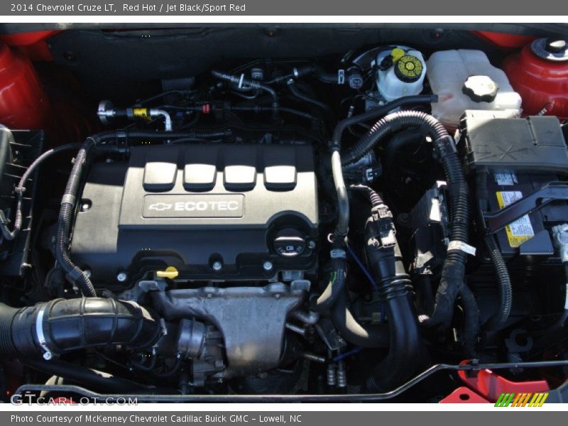 Red Hot / Jet Black/Sport Red 2014 Chevrolet Cruze LT