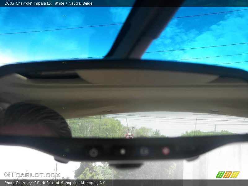 White / Neutral Beige 2003 Chevrolet Impala LS
