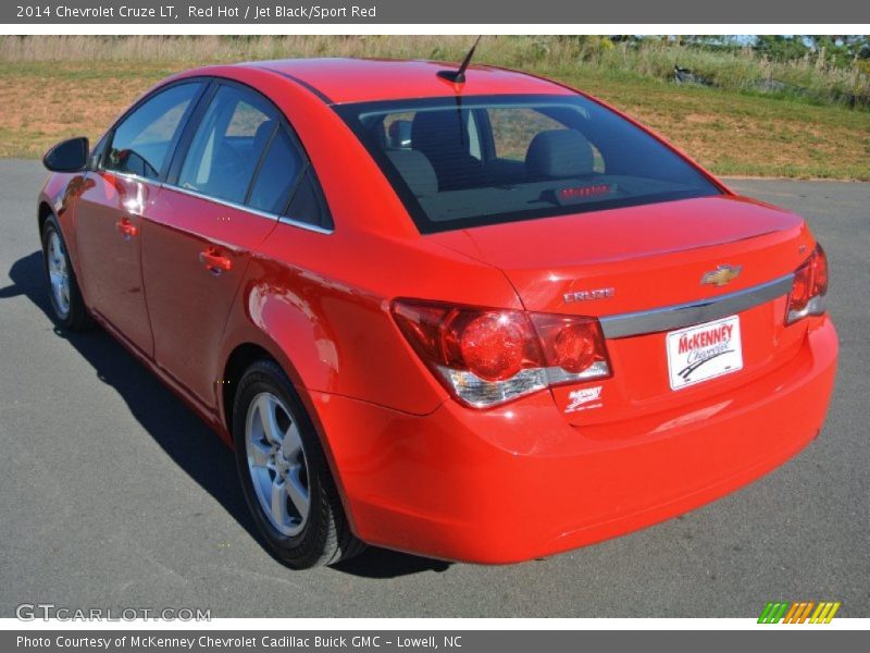 Red Hot / Jet Black/Sport Red 2014 Chevrolet Cruze LT