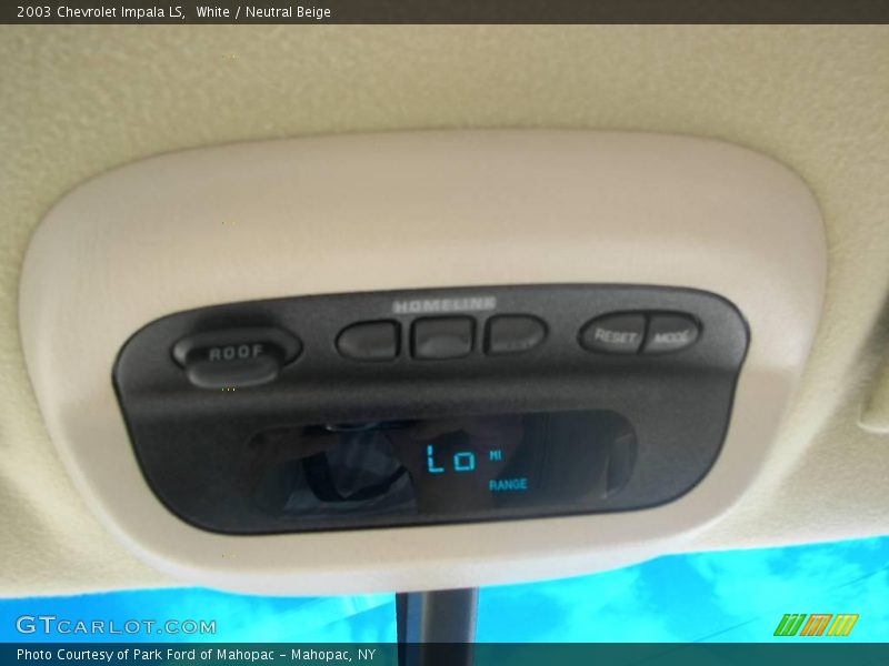 White / Neutral Beige 2003 Chevrolet Impala LS