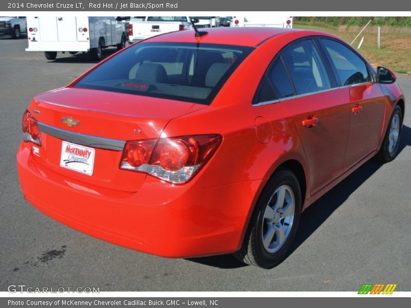 Red Hot / Jet Black/Sport Red 2014 Chevrolet Cruze LT