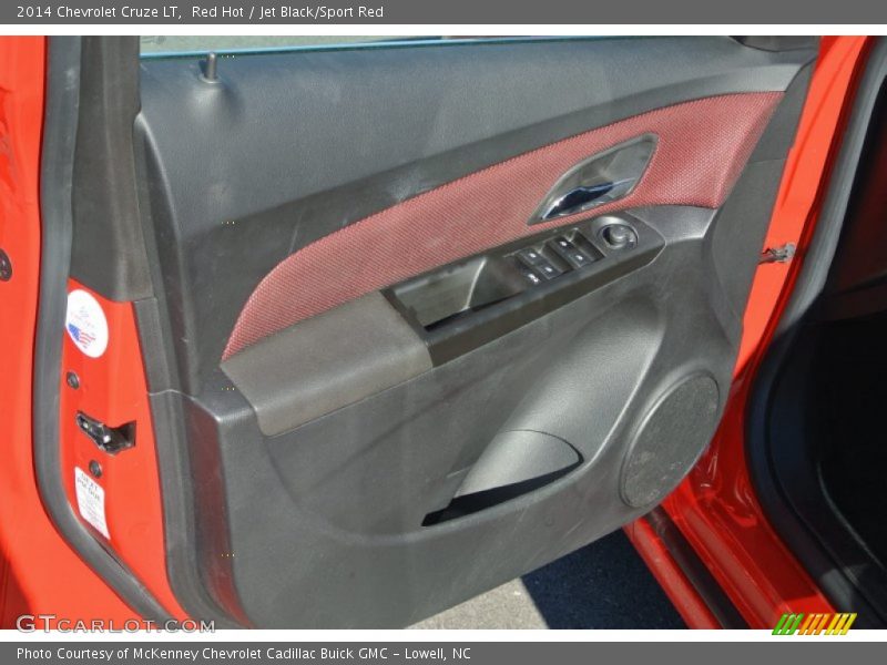 Red Hot / Jet Black/Sport Red 2014 Chevrolet Cruze LT