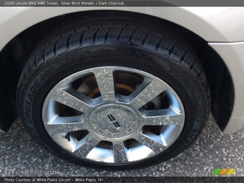 Silver Birch Metallic / Dark Charcoal 2008 Lincoln MKZ AWD Sedan