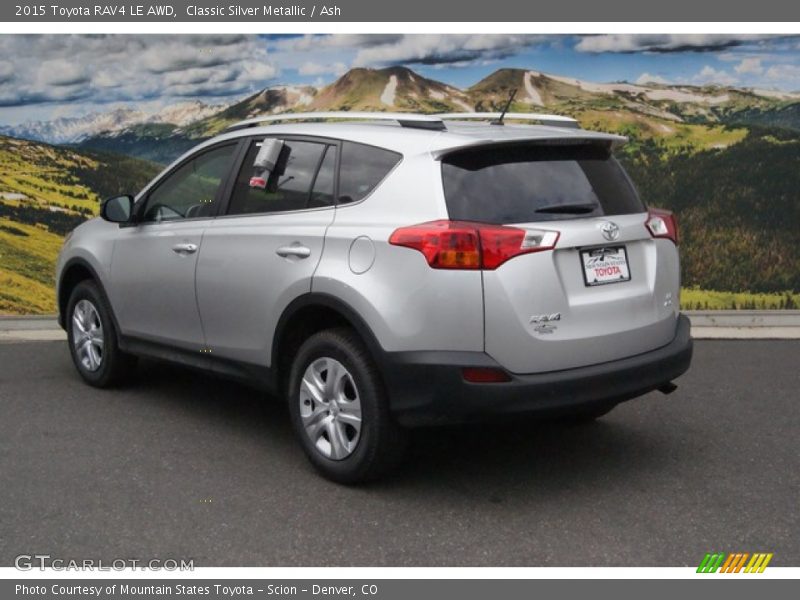 Classic Silver Metallic / Ash 2015 Toyota RAV4 LE AWD