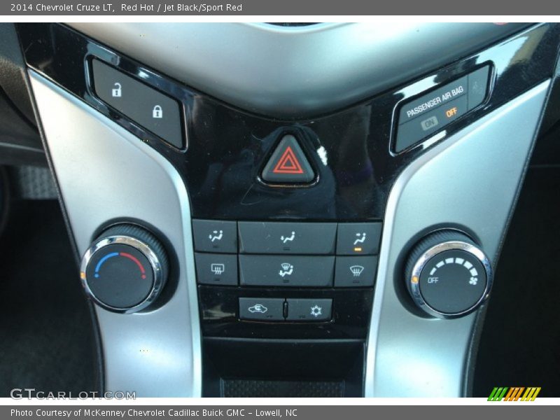 Red Hot / Jet Black/Sport Red 2014 Chevrolet Cruze LT