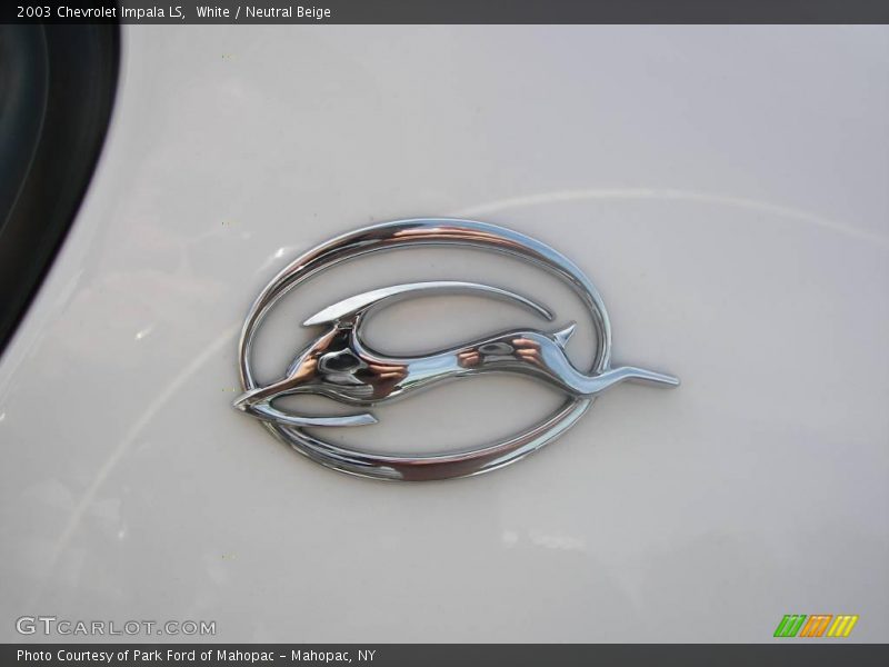 White / Neutral Beige 2003 Chevrolet Impala LS