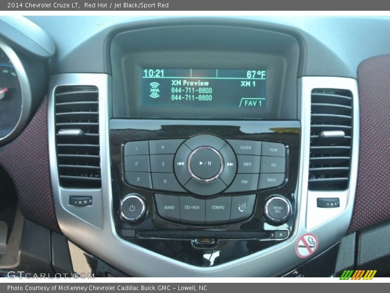 Red Hot / Jet Black/Sport Red 2014 Chevrolet Cruze LT