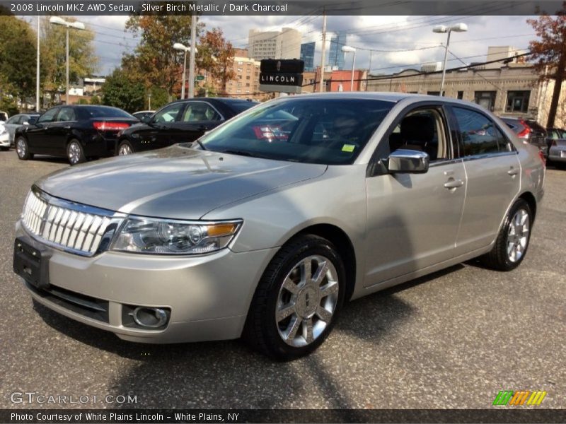 Silver Birch Metallic / Dark Charcoal 2008 Lincoln MKZ AWD Sedan