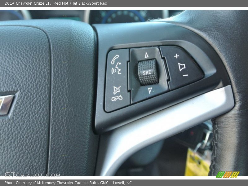 Red Hot / Jet Black/Sport Red 2014 Chevrolet Cruze LT