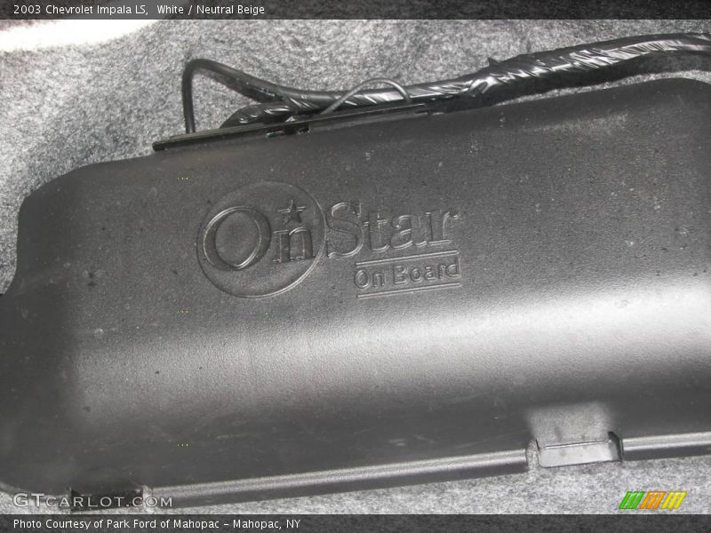 White / Neutral Beige 2003 Chevrolet Impala LS