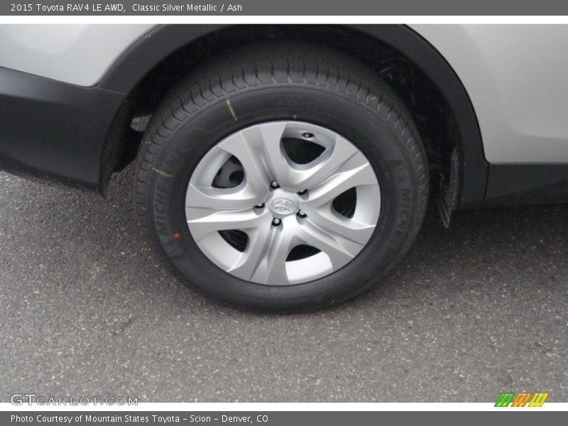 Classic Silver Metallic / Ash 2015 Toyota RAV4 LE AWD
