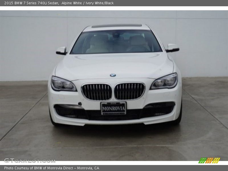 Alpine White / Ivory White/Black 2015 BMW 7 Series 740Li Sedan
