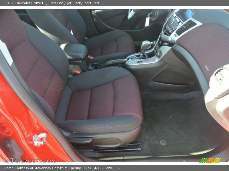 Red Hot / Jet Black/Sport Red 2014 Chevrolet Cruze LT