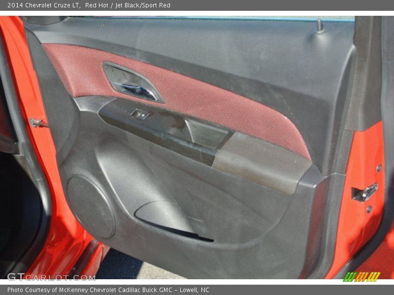 Red Hot / Jet Black/Sport Red 2014 Chevrolet Cruze LT