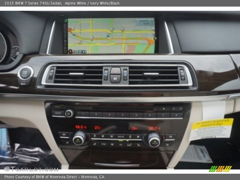Alpine White / Ivory White/Black 2015 BMW 7 Series 740Li Sedan