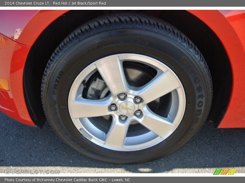 Red Hot / Jet Black/Sport Red 2014 Chevrolet Cruze LT