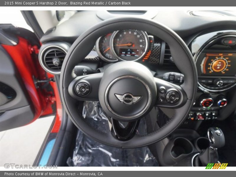 Blazing Red Metallic / Carbon Black 2015 Mini Cooper S Hardtop 2 Door
