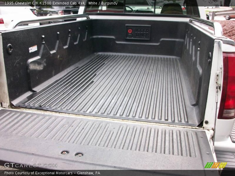 White / Burgundy 1995 Chevrolet C/K K1500 Extended Cab 4x4