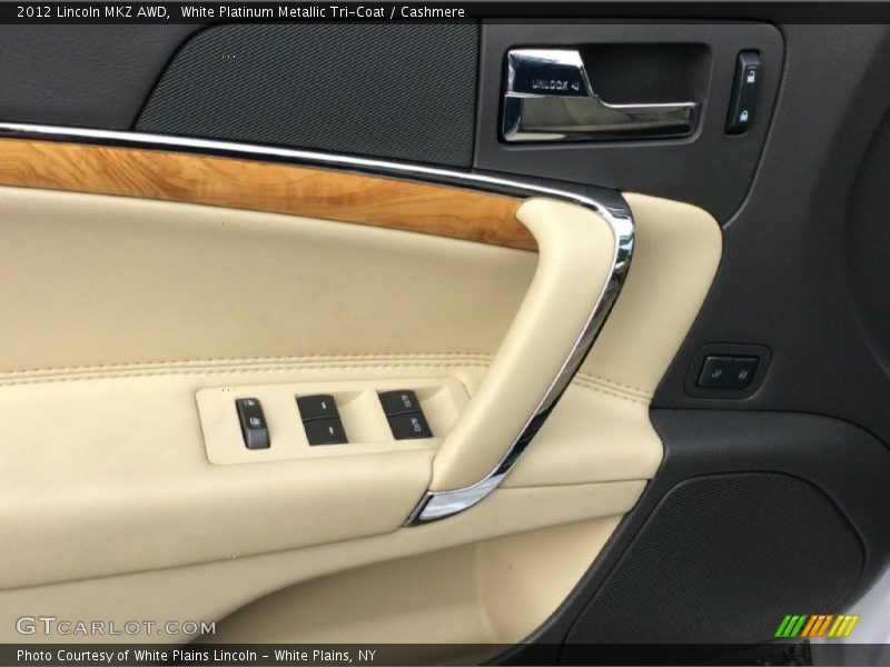 White Platinum Metallic Tri-Coat / Cashmere 2012 Lincoln MKZ AWD