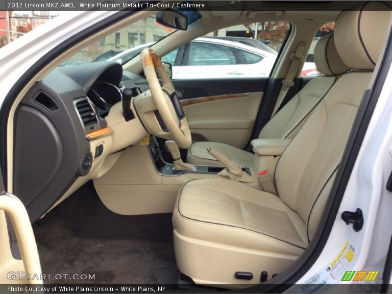 White Platinum Metallic Tri-Coat / Cashmere 2012 Lincoln MKZ AWD