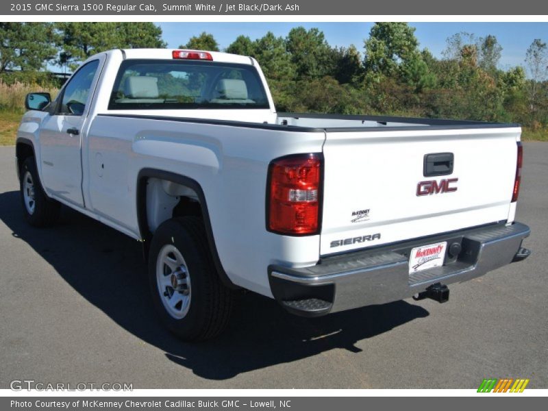 Summit White / Jet Black/Dark Ash 2015 GMC Sierra 1500 Regular Cab