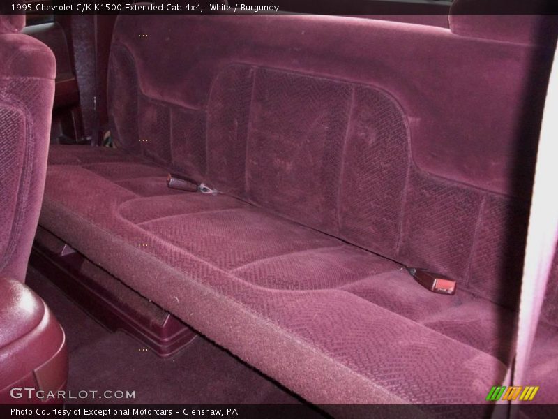 White / Burgundy 1995 Chevrolet C/K K1500 Extended Cab 4x4