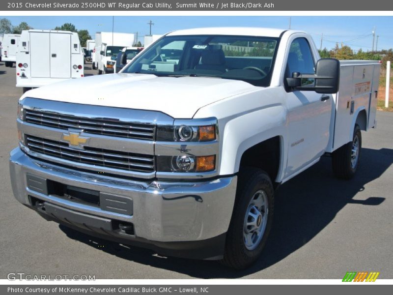 Summit White / Jet Black/Dark Ash 2015 Chevrolet Silverado 2500HD WT Regular Cab Utility