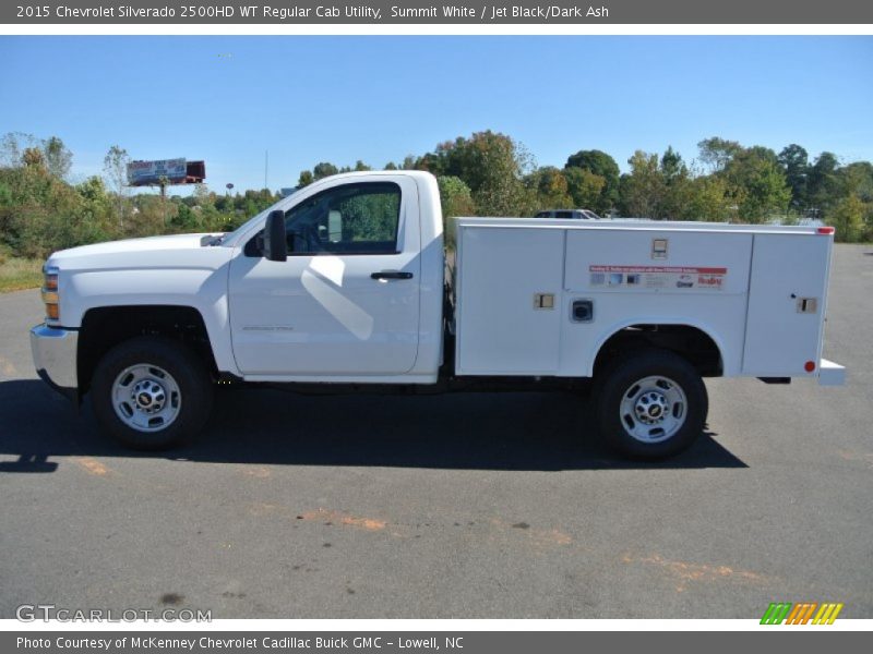 Summit White / Jet Black/Dark Ash 2015 Chevrolet Silverado 2500HD WT Regular Cab Utility