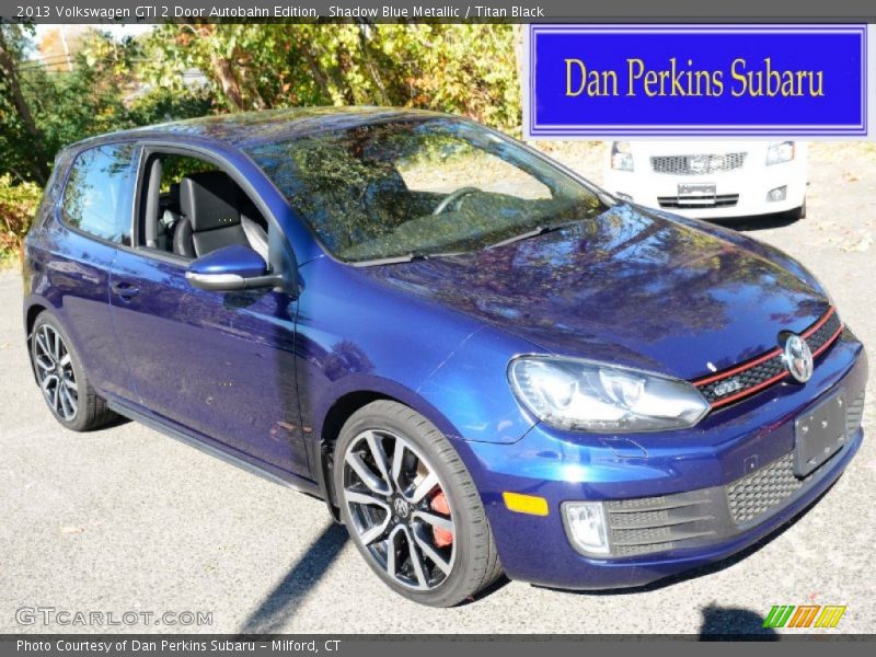Shadow Blue Metallic / Titan Black 2013 Volkswagen GTI 2 Door Autobahn Edition