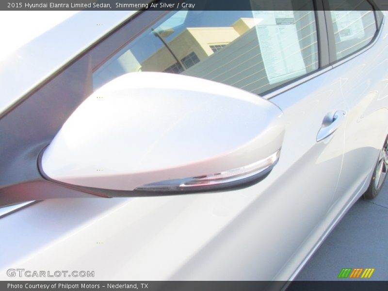 Shimmering Air Silver / Gray 2015 Hyundai Elantra Limited Sedan