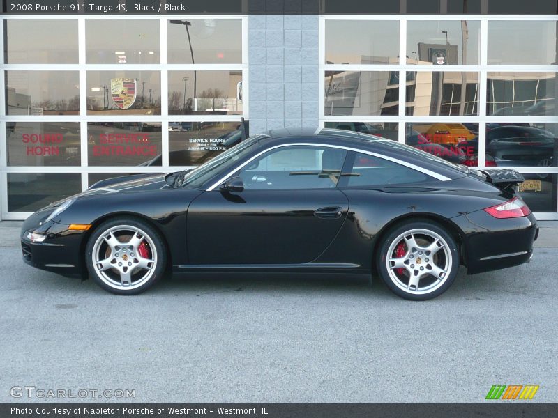 Black / Black 2008 Porsche 911 Targa 4S
