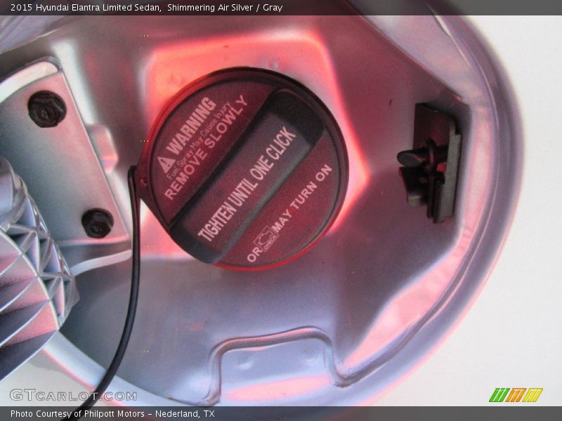 Shimmering Air Silver / Gray 2015 Hyundai Elantra Limited Sedan