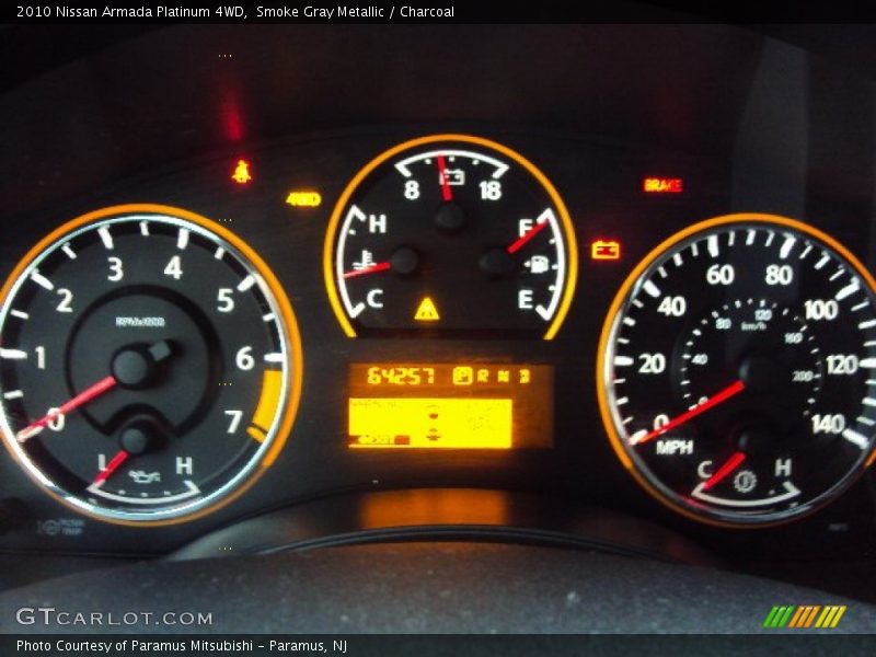 Smoke Gray Metallic / Charcoal 2010 Nissan Armada Platinum 4WD