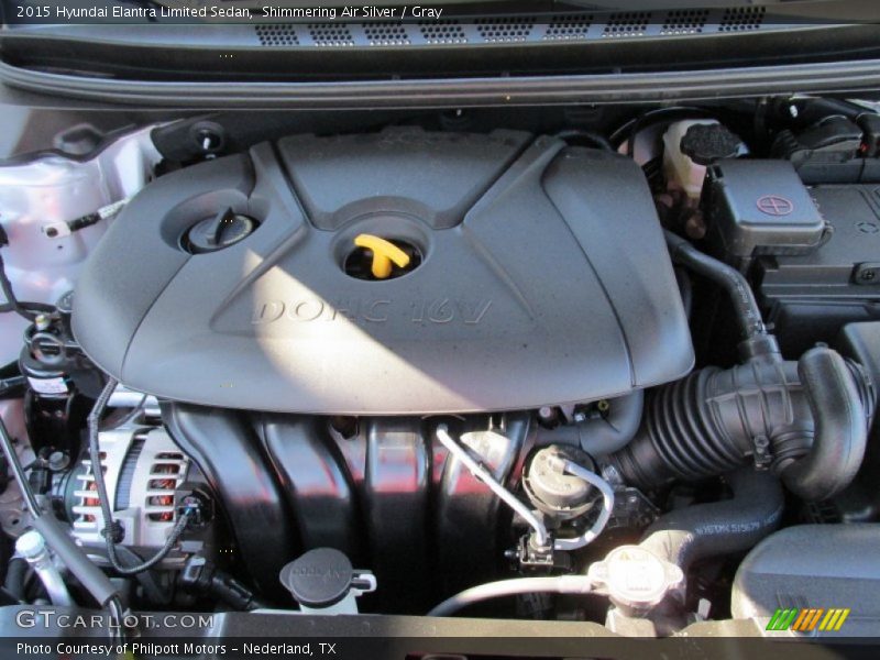 Shimmering Air Silver / Gray 2015 Hyundai Elantra Limited Sedan