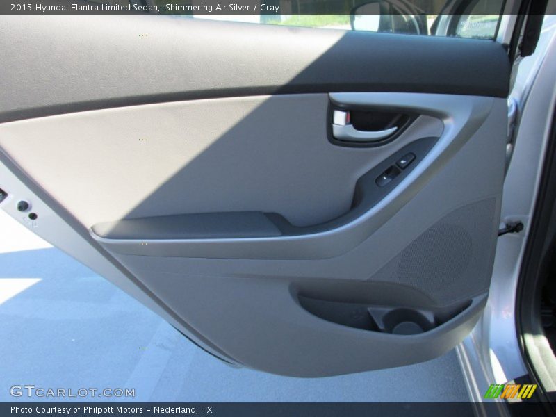 Shimmering Air Silver / Gray 2015 Hyundai Elantra Limited Sedan