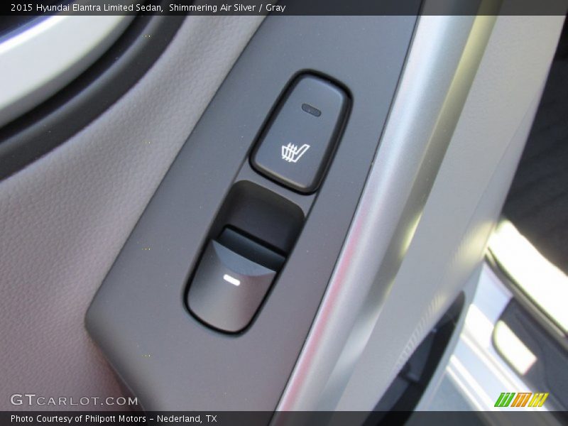 Shimmering Air Silver / Gray 2015 Hyundai Elantra Limited Sedan