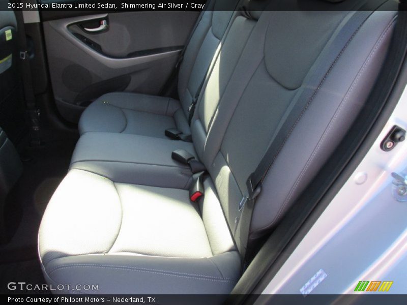 Shimmering Air Silver / Gray 2015 Hyundai Elantra Limited Sedan
