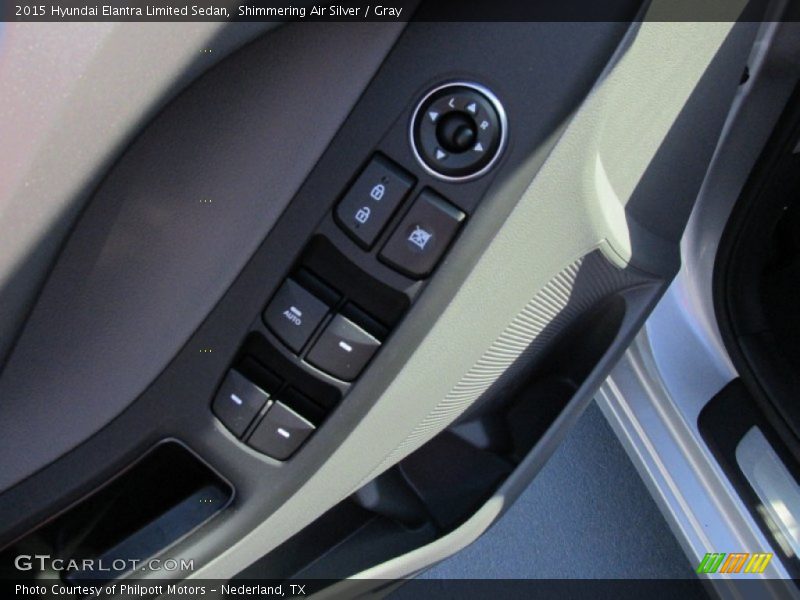 Shimmering Air Silver / Gray 2015 Hyundai Elantra Limited Sedan