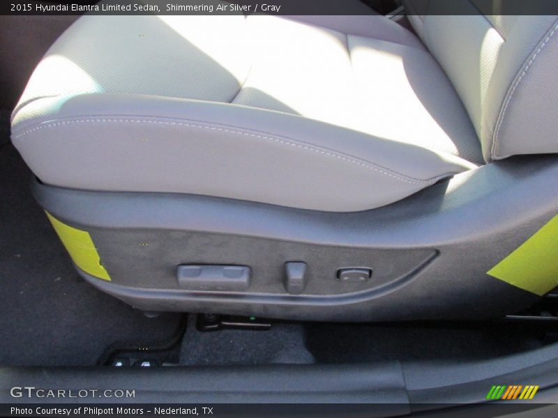 Shimmering Air Silver / Gray 2015 Hyundai Elantra Limited Sedan