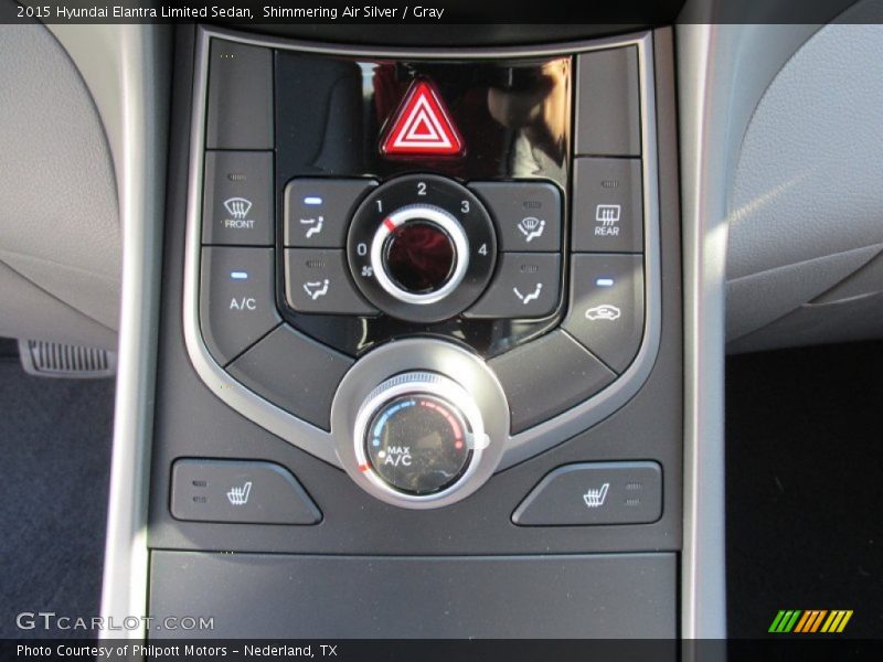 Shimmering Air Silver / Gray 2015 Hyundai Elantra Limited Sedan