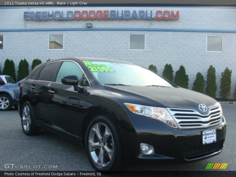 Black / Light Gray 2011 Toyota Venza V6 AWD