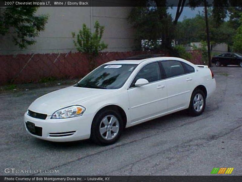 White / Ebony Black 2007 Chevrolet Impala LT