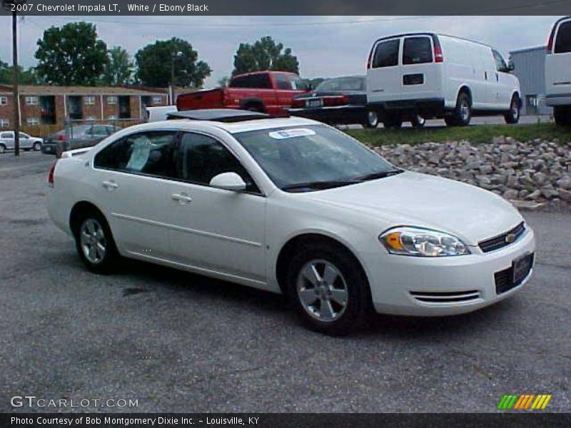 White / Ebony Black 2007 Chevrolet Impala LT