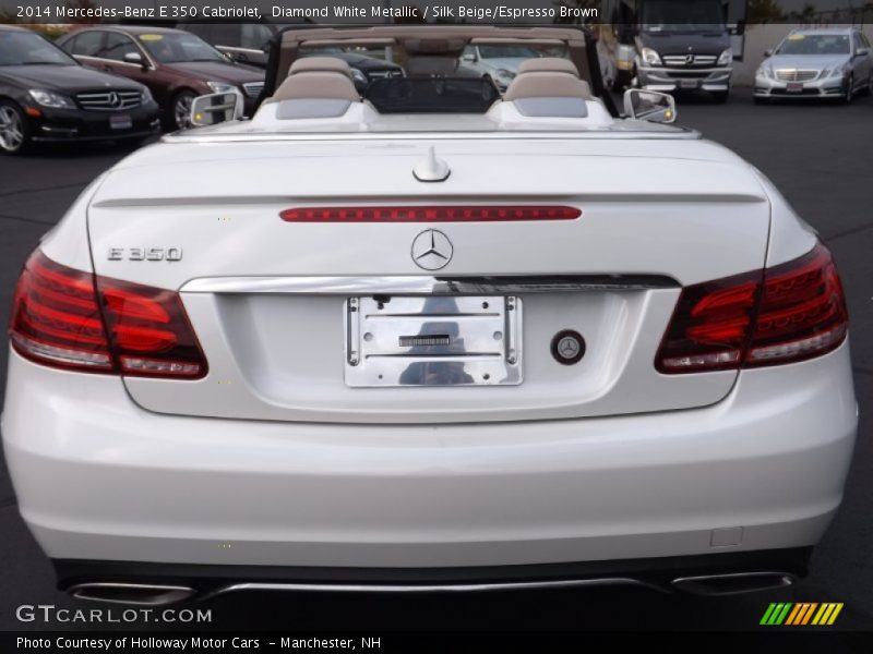 Diamond White Metallic / Silk Beige/Espresso Brown 2014 Mercedes-Benz E 350 Cabriolet