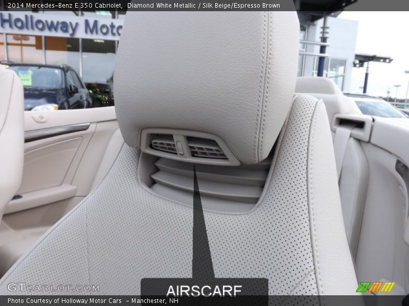 Diamond White Metallic / Silk Beige/Espresso Brown 2014 Mercedes-Benz E 350 Cabriolet