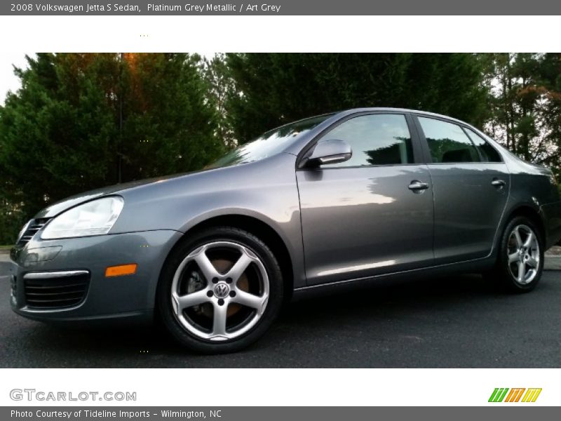 Platinum Grey Metallic / Art Grey 2008 Volkswagen Jetta S Sedan