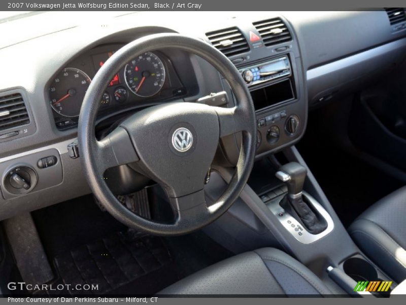 Black / Art Gray 2007 Volkswagen Jetta Wolfsburg Edition Sedan