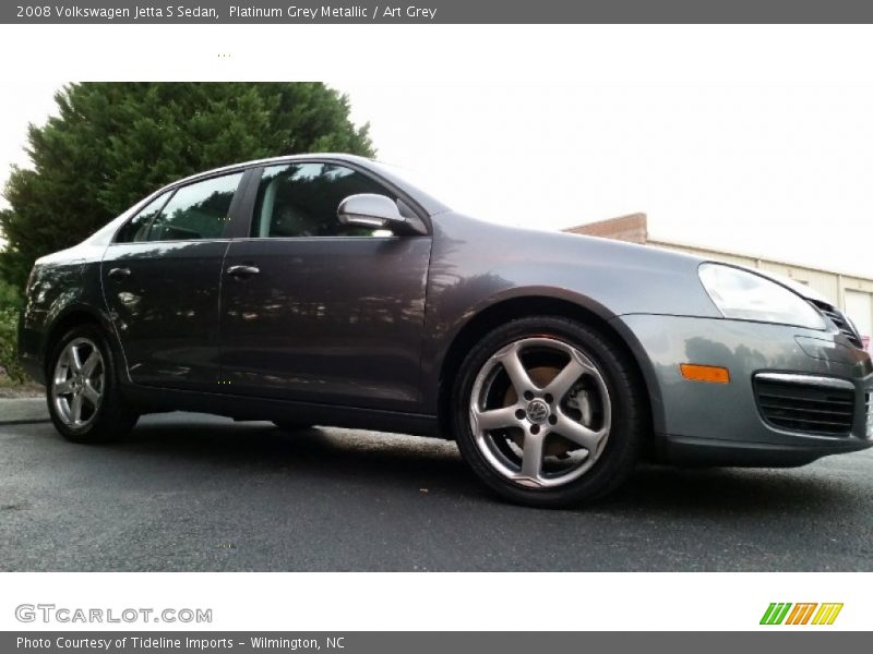 Platinum Grey Metallic / Art Grey 2008 Volkswagen Jetta S Sedan