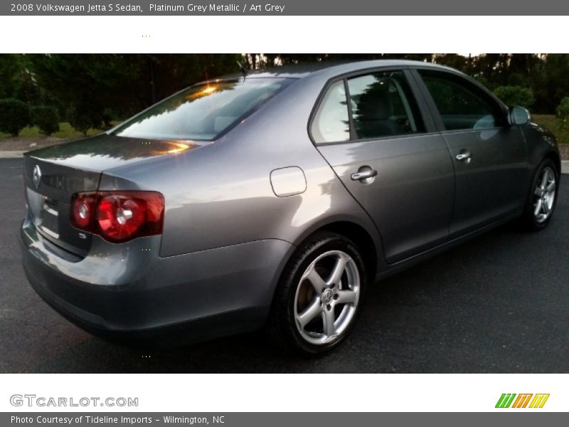 Platinum Grey Metallic / Art Grey 2008 Volkswagen Jetta S Sedan