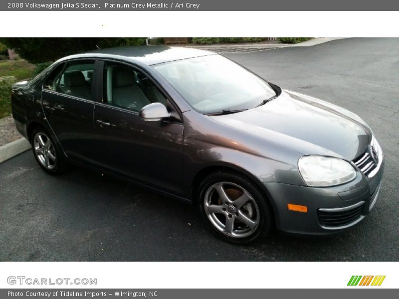Platinum Grey Metallic / Art Grey 2008 Volkswagen Jetta S Sedan